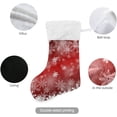 thumbnail image 3 of Coolnut 17.7 Inch Christmas Stockings, 2 PCS Winter Christmas Snowflake Presonalized Large Stocking Sock for Family Holiday Xmas Party Decorations, 3 of 7