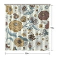 thumbnail image 5 of Waterproof Beautiful Colorful Floral Shower Curtain 72x72 Inch Boho Style Polyester Unique Shower Curtain for Bathroom Hotel Home Decor with 12 Plastic Hooks, 5 of 5