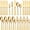 Gold, variant on 20 Piece Silverware Set, Food-Grade Stainless Steel Flatware Sets for 4 Mirror Polished Cutlery Utensil Sets Include Dinner Knives Spoons and Forks Set Dishwasher Safe for Home Restaurant