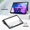 thumbnail image 4 of Dteck Case for Lenovo Tab M10 Plus 3rd Gen 10.6 inch 2022 TB-125F/128F,Magnetic PU Leather Folio Slim Lightweight Hard Shell Smart Protective Case Trifold Stand Cover,Cat, 4 of 10