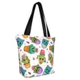 thumbnail image 2 of Fotbe Cactus And Insects Pattern Beach Tote,Shoulder Handbag,Spacious Tote Bag,Lightweight Travel Bag,Versatile Shopping Bag, 2 of 9