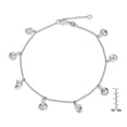 thumbnail image 2 of Primal Silver Sterling Silver Polished Sea Shell Anklet, 2 of 4