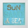 thumbnail image 1 of Shamp, Cindy 20x20 White Modern Wood Framed Museum Art Print Titled - Sun, Sand and Sea, 1 of 4