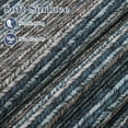 thumbnail image 3 of Hasoo Blue 2' x 6' Runner Rugs Washable Soft Modern Striped Rugs for Living Room Printed Braid Carpet Indoor Runners Rugs for Floor Hallway Bedside Entry Rug, 3 of 6