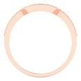thumbnail image 5 of 0.25 ct Brilliant Round Cut Synthetic Moissanite 18K Rose Gold Stackable Band SZ 8.25, 5 of 6