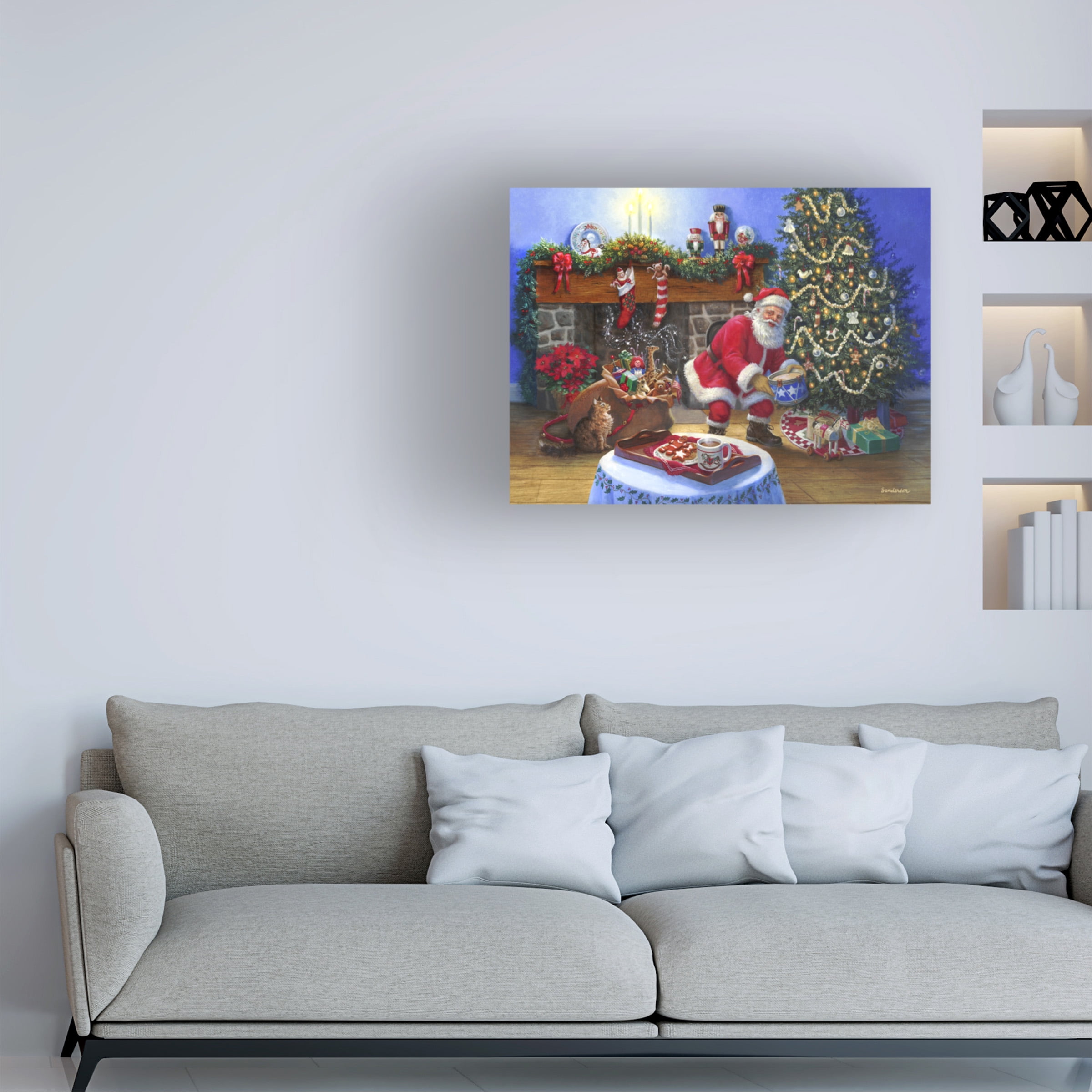 Ruth Sanderson 'Santa's Cocoa' Canvas Art