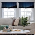 thumbnail image 5 of LALILO Kitchen Curtain Valance Beautiful Night Sky Milky Way Rod Pocket Window Curtain 52"x 18" Set of 2, 5 of 7