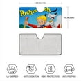 thumbnail image 6 of Richie Rich-theme Windshield Sun Shade Front Protector Folding Car Sun Visor Blocks Uv Rays Keeps Your Vehicle Cool56in*30in(140cm*76cm), 6 of 6