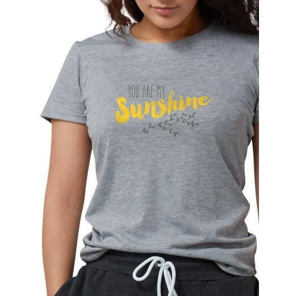 CafePress - You Are My Sunshine Women's Deluxe T Shirt - Womens Tri-blend T-Shirt