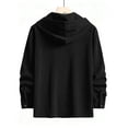 thumbnail image 4 of Gytharion Corduroy Sweatshirts for Men Lightweight Casual Long Sleeve Drawstring Hoodies Fall Loose Comfy Button Down Hooded Jackets, 4 of 8