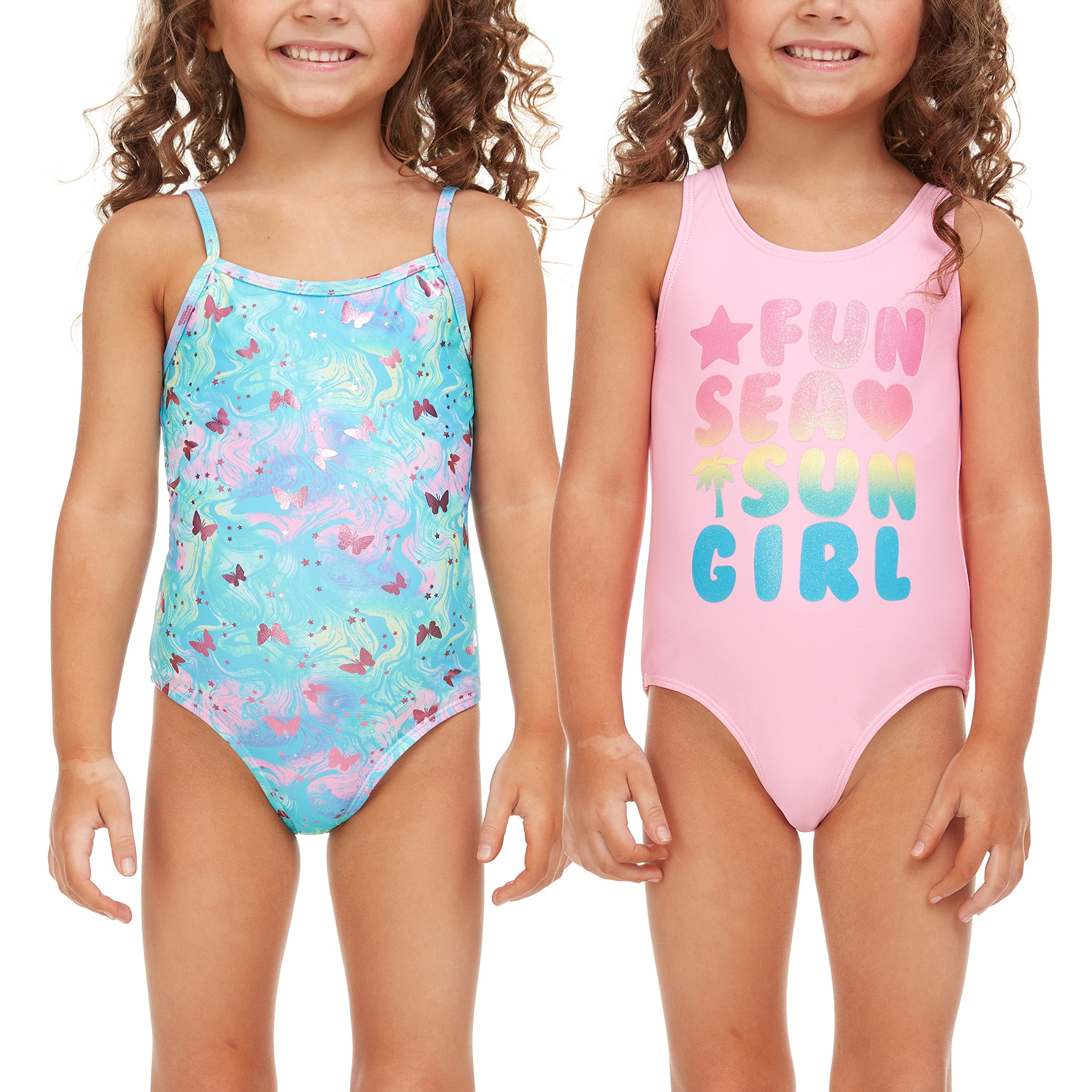 NWT Wippette Unicorn Rash Guard Swim Suit Baby Girls Size 12M Bmagical Toddler Girls 2 Pack