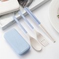 thumbnail image 2 of Zmeidao Collapsible Utensils Set with Case, Reusable Flatware Set, Chopsticks Fork Spoon for Travel Camping Daily Use, Eco-Friendly Plastic Flatware, 2 of 5