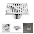 thumbnail image 4 of Bgsha Heavy Duty Drain Outdoor Yard Drain Removable Steel Block Robust Construction Versatile Applications Floor Drain, 4 of 9