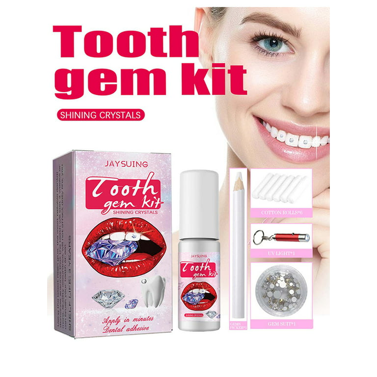 Tooth Gem Kit With Uv Light And Glue Diy Teeth Jewelry Starter Kit Tooth  Jewelry Gems Kit