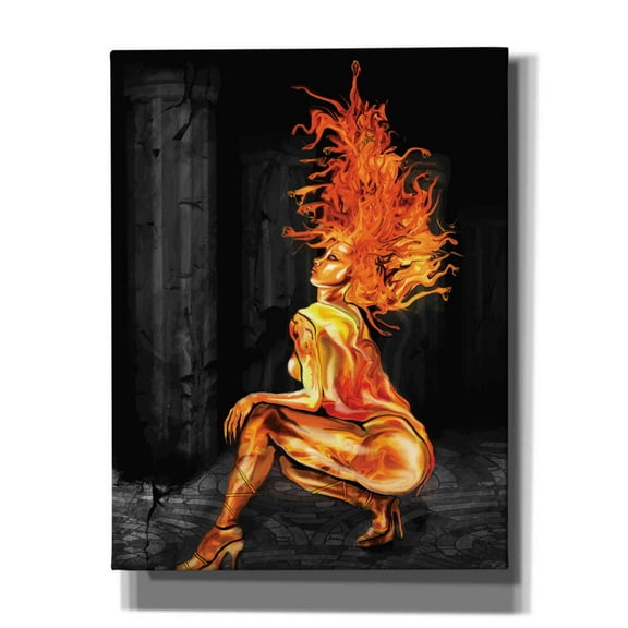 Epic Graffiti 'Medusa' by Michael Stewart, Canvas Wall Art, 26"x34"