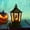 B, variant on Matoen Halloween LED Light Up Candle Lantern – Indoor Outdoor Lighted Decorative Hanging Tabletop Home Decor