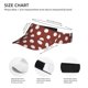 thumbnail image 3 of Balery Maroon And White Polka Dot Gorra deportiva con visera ajustable para mujer y hombre (talla única), 3 of 7