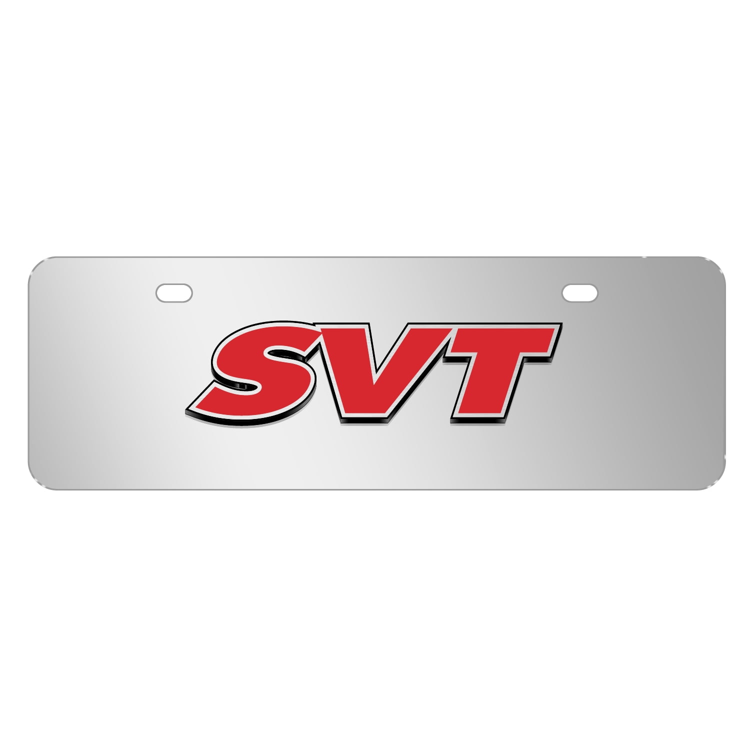 Ford Logo SVT Black Metal Graphic License Plate Frame