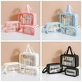 thumbnail image 3 of PVC Cosmetic Toiletry Bag with Large Capacity, Compartments, and Portable Design for Travel, 3 of 9