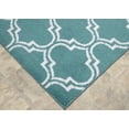 thumbnail image 2 of Garland Rug Silhouette 8 ft. x 10 ft. Large Area Rug Teal/Ivory, 2 of 5