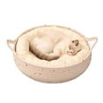 thumbnail image 2 of Woven Cat Bed With Removable Washable Rope Indoor Cat Round Cat Bed For Small To Large Cats Cat&, 2 of 7