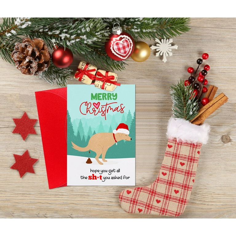 WhatSign Funny Christmas Card with Envelopes Unique Christmas Gift ideas  for Coworkers Sister Brother Humor Xmas Cards Gifts for Friend Family Happy  Holidays Cards Funny Holiday Greeting Card 