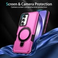 thumbnail image 3 of Cutyskin for Samsung Galaxy S24 Plus Case with 135° Adjustable Ring Kickstand, for Women Men, Military Drop Protection Armor Shock Absorbent Rugged Phone Case for Samsung Galaxy S24 Plus, Pink, 3 of 9
