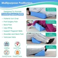 thumbnail image 3 of New Orthopedic Acid Reflux Bed Wedge Pillow Back Leg Elevation Cushion Pad Large Size Sponge Cotton Bedding Zipper Wedge Pillow, 3 of 7