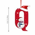 thumbnail image 2 of Adornos navideños, adornos navideños, regalos navideños, árbol de Navidad acrílico 2D, colgante de 26 letras, regalo decorativo, colgantes para fiestas navideñas familiares, objetos colgantes, 2 of 6