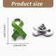 thumbnail image 3 of 10-Pack Stylish Awareness Ribbon Lapel Pins - Supportive Health Emblem for Special Occasions, 3 of 5