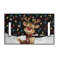 thumbnail image 6 of Yuyamidu Happy Christmas Golf Cart Seat Covers with Front Pockets, Cute Reindeer Golf Cart Seat Towel Blanket for 2 Passenger, Colorful Light Club Car Accessories, 6 of 7