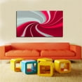 thumbnail image 3 of Red Ash Swirl Abstract Wall Art Colorful Abstract Point Pictures Canvas Print Framed Painting For Bedroom Living Room Office Artwork Ready to Hang, 3 of 6