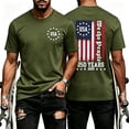 thumbnail image 2 of 4th of July Shirts for Men 2026 Independence Day Short Sleeve Crewneck America Flag Graphic Tees Patriotic Shirt, 2 of 5