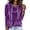 Purple, variant on yillto Womens Sweatshirt Velvet Hoodies Long Sleeve Pullover Fashion Fall Winter Christmas Sweatshirts