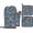 Blue Boho Floral, variant on Boho Oven Mitts and Pot Holders Sets - Blue Gray Kitchen Mitts Potholders 4 Pack Heat Resistant Vintage Bohemian Oven Gloves Hot Pads for Kitchen Baking Grilling Party