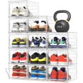 thumbnail image 1 of Caja organizadora de zapatos Pinkpum extragrande transparente apilable, 1 of 9