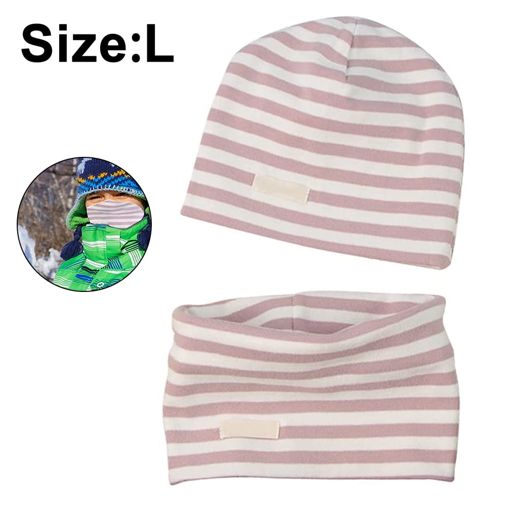 Kids Hat Scarf  Hats Set Autumn Winter Cotton Scarf-collar Warm Beanies Star Pri 