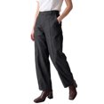 thumbnail image 4 of INSPIRE CHIC Women's Wide Leg Pants High Waist Suit Loose Long Straight Baggy with Pockets Formal Casual Autumn Winter Suit Pants X Large Gray, 4 of 5