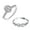 Size 7, variant on 925 Sterling Silver CZ Rings for Women Rhodium-Plated Oval Zirconia Classic Engagement Ring Zirconia Wedding Band for Women Promise Rings for her (Size - 8)