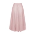 thumbnail image 3 of Women's High Waisted Tulle Maxi Skirt Multi Layered Mesh Pleated A-Line Long Skirt Flowy Lightweight Elegant Formal Wedding Guest Party Cocktail Special Event, 3 of 6