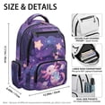 thumbnail image 5 of HELLHERO Cute Galaxy Axolotl Pattern School Bag with Multi Pocket Padded Shoulder Straps Backpack for Boys Teens, Lightweight 17 Inch Casual Daypack for Travel Middle School Back to School, 5 of 8