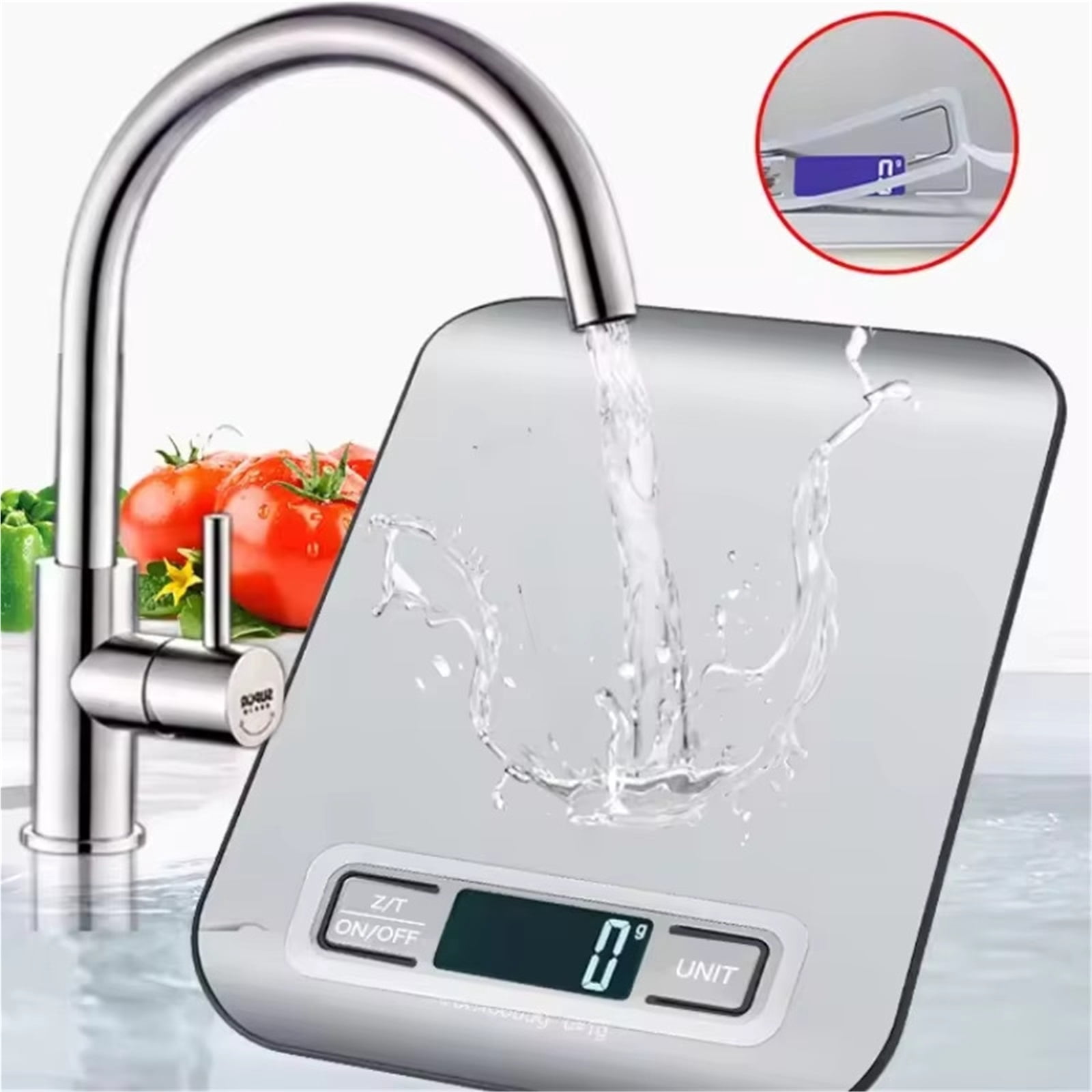 5kg/10kg Digital Kitchen Weight Scale 1g LCD Display Stainless Steel Coffee Scales Home Jewelry Food Snacks Weighing Baking Tool