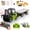 Green, variant on Mini RC Forklift with Trailer, 1/64 RC Truck Fork & Hook with Sound for Kids Adults Birthday Gifts