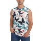 thumbnail image 1 of Balery Butterfly Camisetas sin mangas para hombre, absorbe la humedad y protege contra el mal olor.-Large, 1 of 7