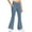 A-Blue203, variant on Girls Flared Pants Fuzzy Lining Solid Color Thermal Flare Leggings With Pockets For Kids 5-16 Years Warm Versatile Trousers