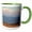 Green/White, variant on 3drose, Argentina, Lujan De Cuyo, Rio Mendoza Bridge - Sa01 Wbi0160 - Walter Bibikow, 11oz Two-tone Green Mug