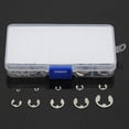 thumbnail image 3 of 120 Pcs Kit d'Assortiment de Rondelles en Acier Inoxydable E Clip pour Fixation d'Arbre M1.5-M10, 3 of 8