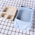 thumbnail image 3 of SHISUYAN Eco-friendly Car Shape Wheat Straw Tableware Set Dinner Plate Unbreakable Children Dinnerware(Blue), 3 of 8