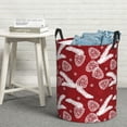thumbnail image 6 of Daiia Christmas Holiday Pinecone Round Laundry Basket with Handles Thickened Waterproof Circular hamper,Dirty Clothes Storage Basket for Bedroom,Bathroom,College Dorm-, 6 of 6