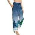 thumbnail image 2 of Kll Womens Christmas Trees Print Pajama Pants Soft Pajama Bottoms For Women Cozy Lounge Pants, 2 of 9